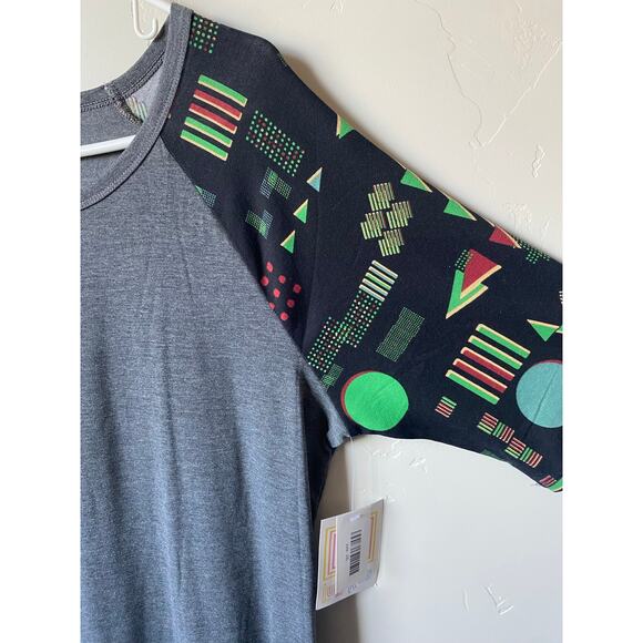 NWT Lularoe Gray Julia Raglan Pencil Dress- Size 2XL - Picture 6 of 9